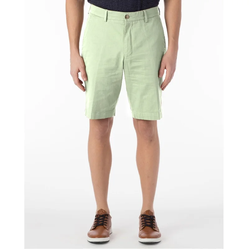 Stretch Cotton Linen Shorts in Avocado by Ballin