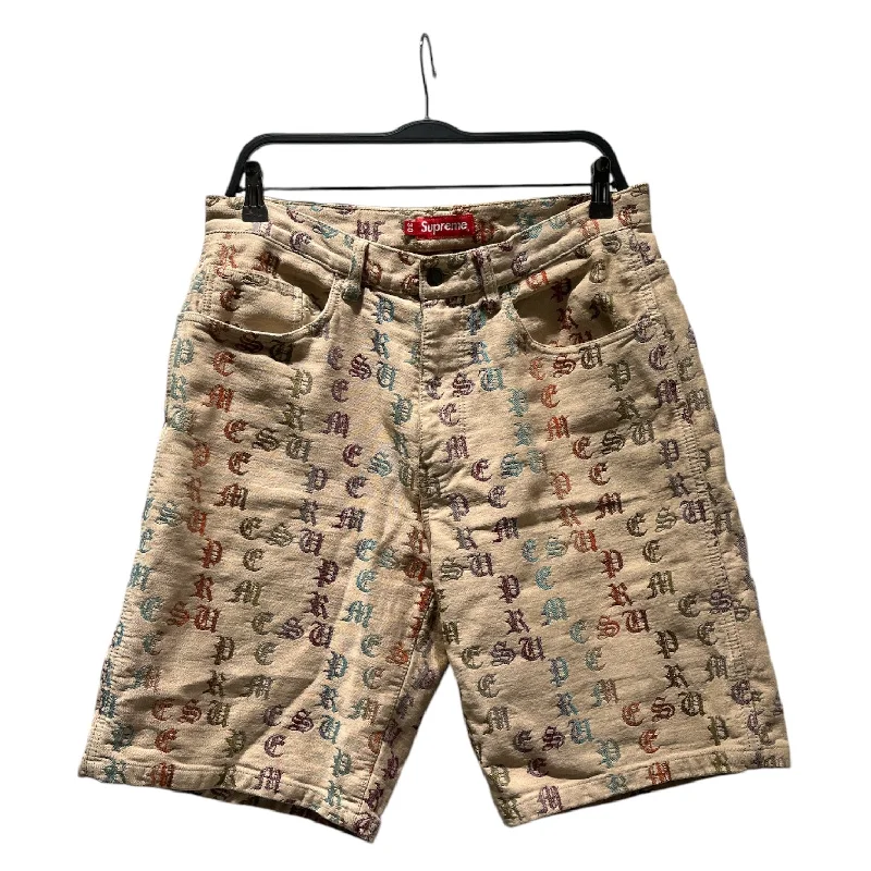 Supreme/Shorts/30/Cotton/CRM/Monogram/