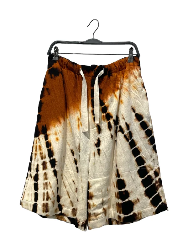 JIL SANDER/Shorts/48/Wool/MLT/All Over Print/Brn/Blk/Wht tie-dye