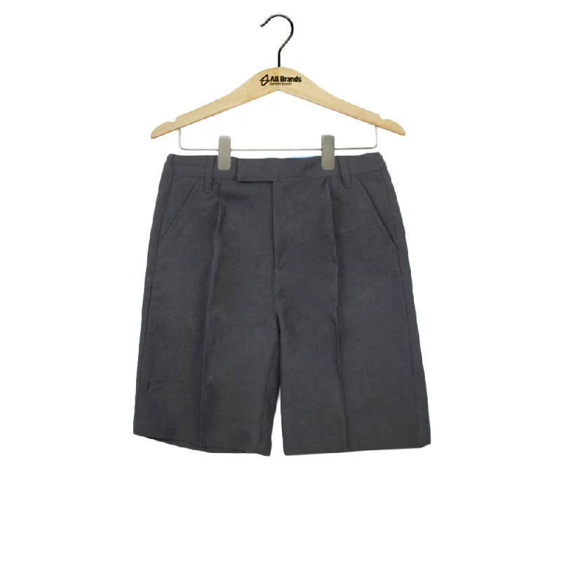 Kids Boy Plain School Short,Dark Grey