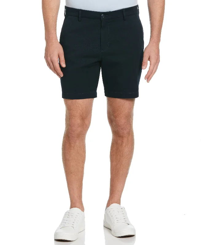 7" Stretch Dyed Solid Twill Short