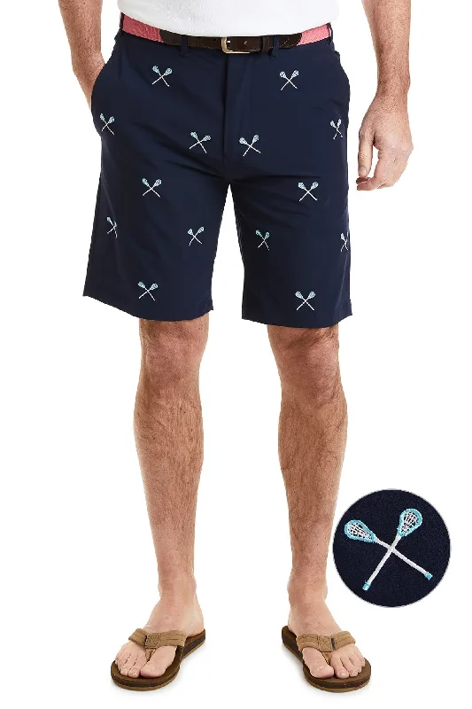 ACKformance Short Nantucket Navy with Lacrosse Sticks