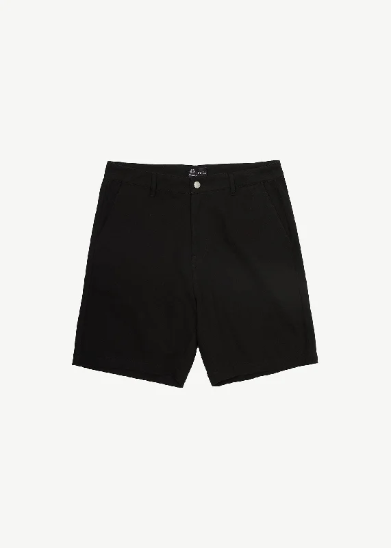 AFENDS Mens Ninety Twos - Chino Shorts - Black