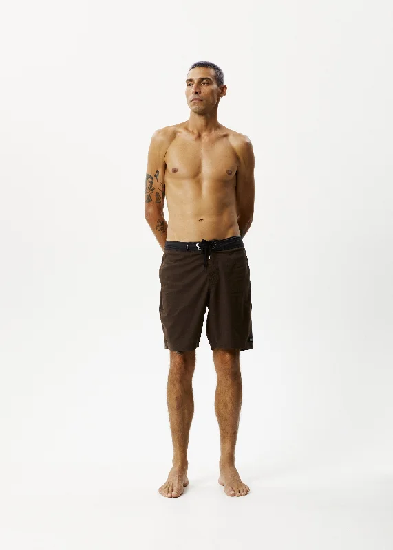 AFENDS Mens Surf Related - Fixed Waist Boardshorts - Earth