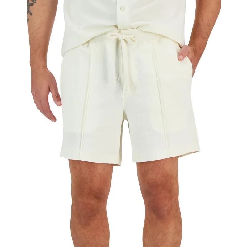 Alfani Mens Above Knee Pique Casual Shorts