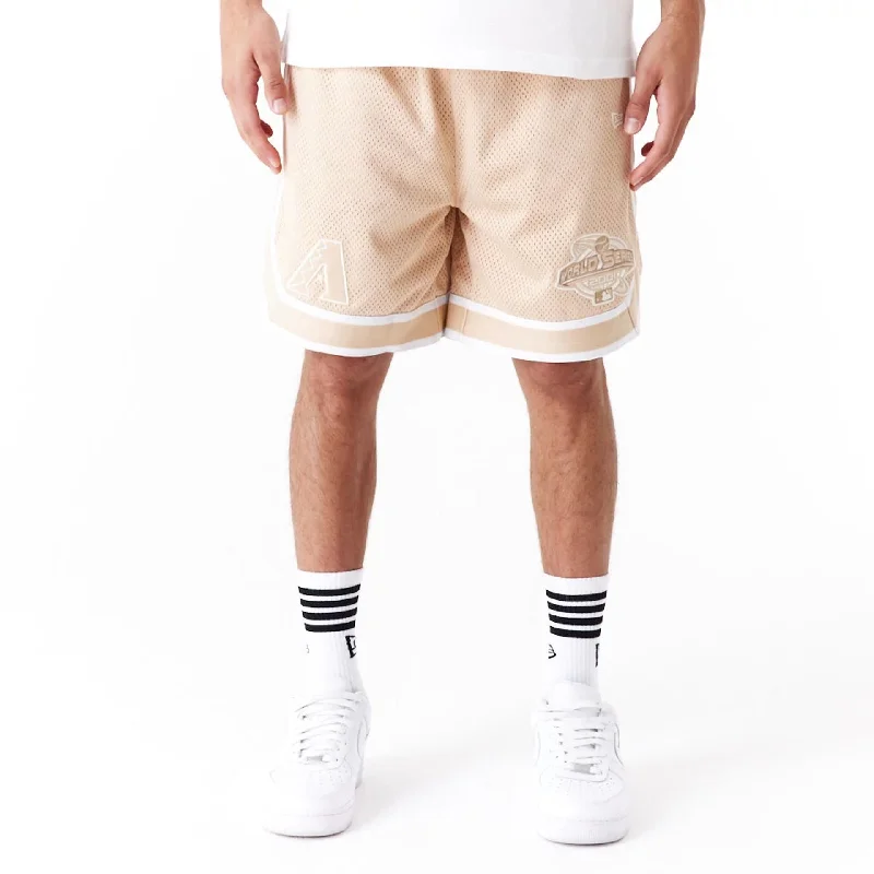 Arizona Diamondbacks World Series Light Beige Mesh Shorts