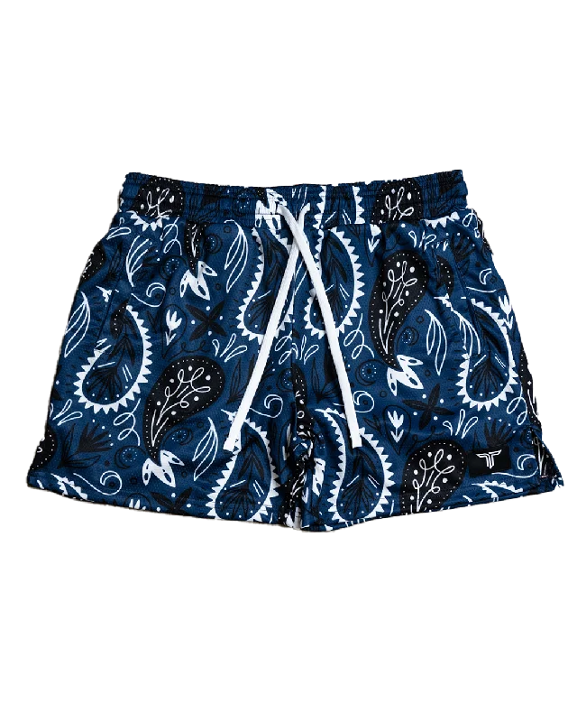 Bandana Mesh Training Short (5" Inseam) - Blue