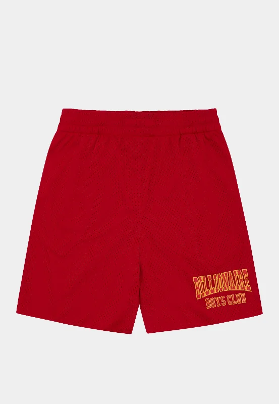 Bbc Varsity Logo Mesh Shorts - Red