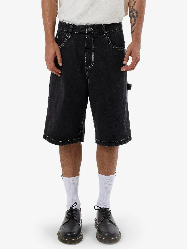 Big Slacker Denim Short - Aged Black