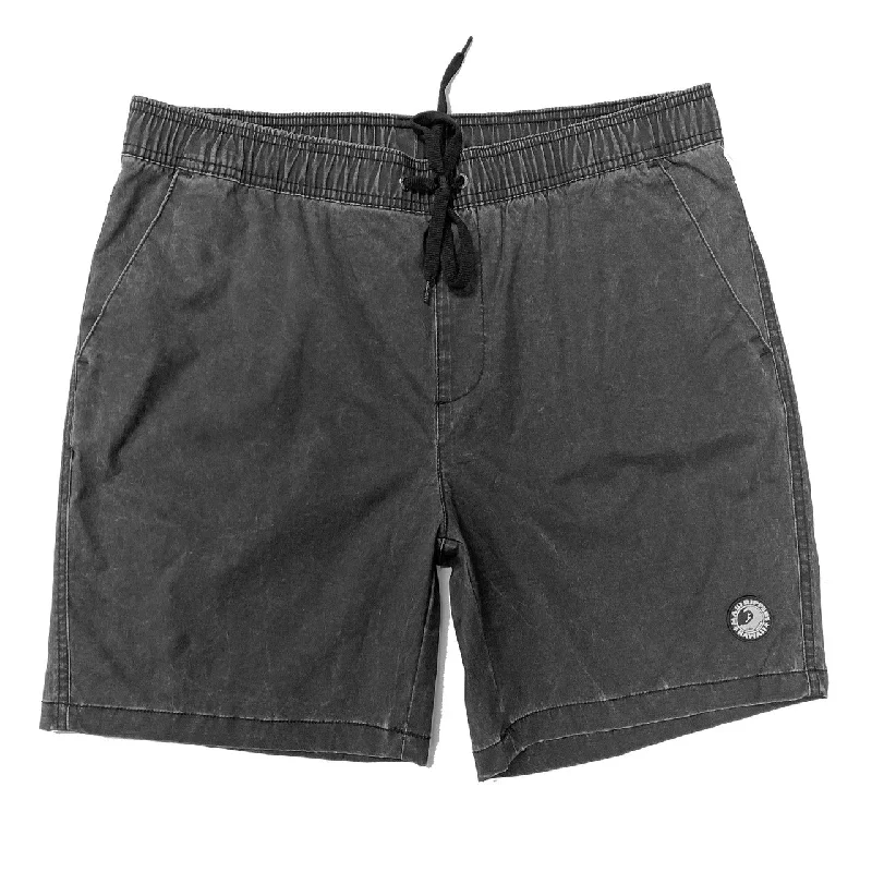 Black 18" Vintage Wash Made-to-Fade Volley Boardshorts