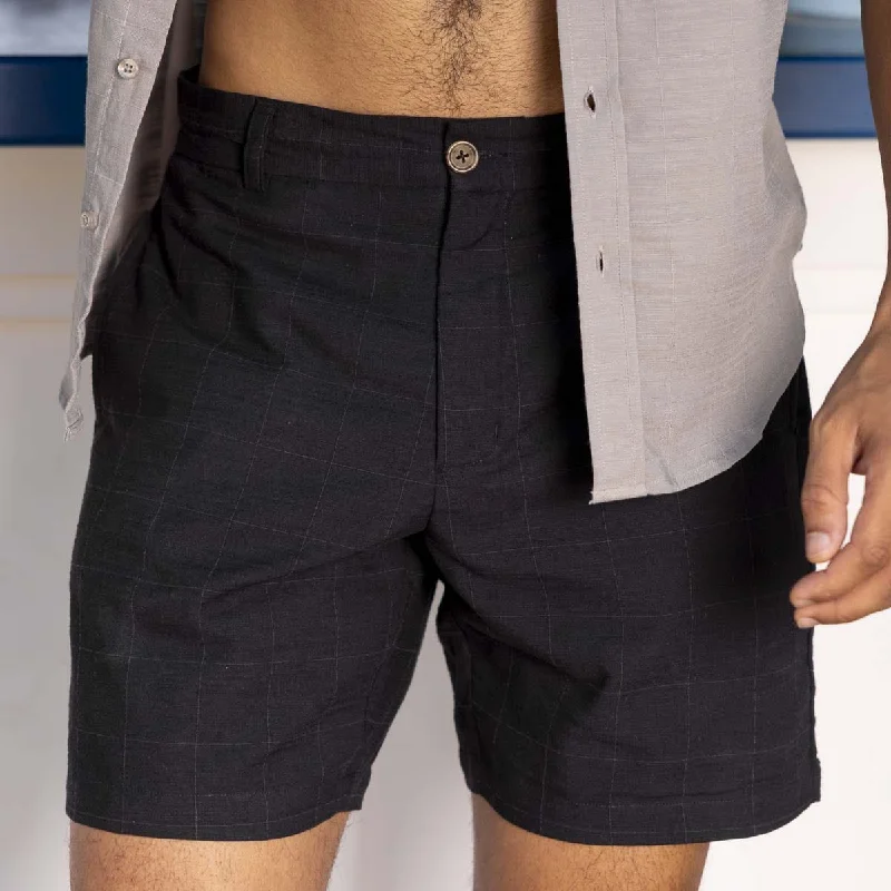 Obsidian Black – Bamboo Resort Shorts