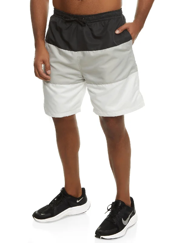 Mens Color Block Training Shorts