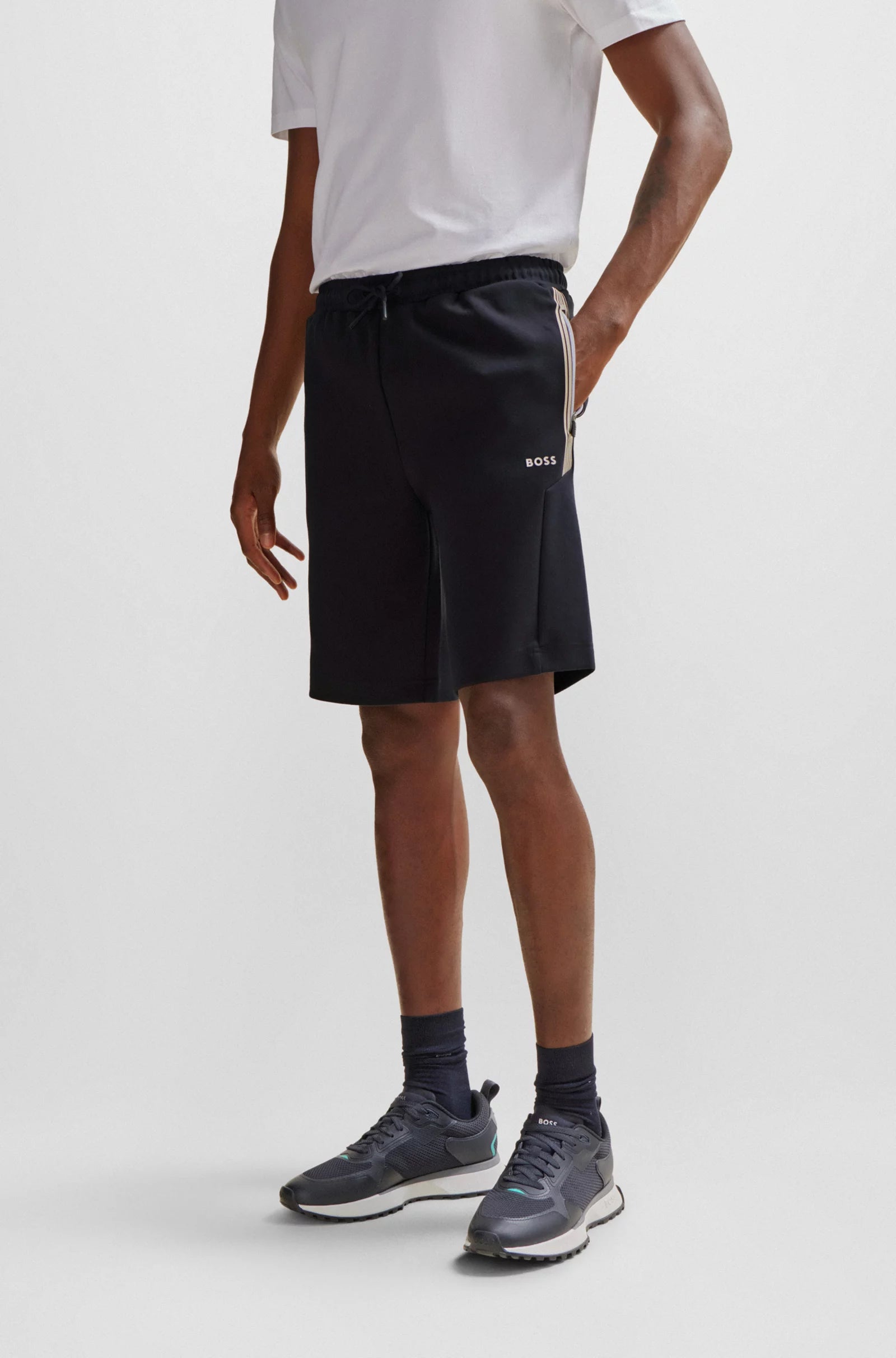 Boss Sweat Short Headlo 1-Dark Blue