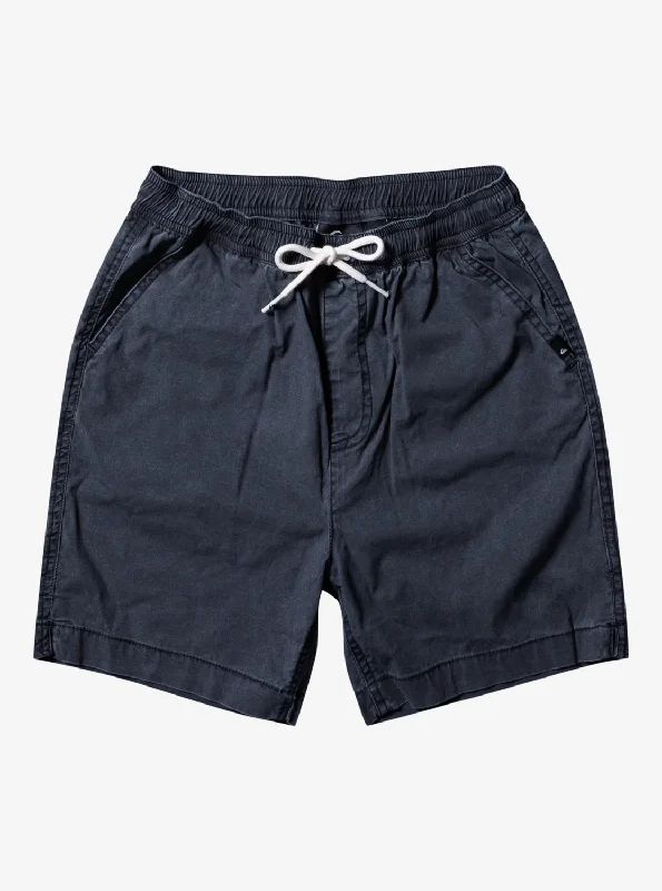 Boys 8-16 Taxer 15" Elastic Waist Shorts - Black