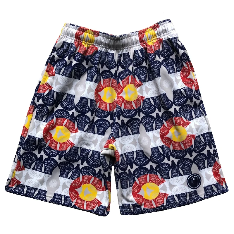 Boys Colorado Flag Lacrosse Shorts