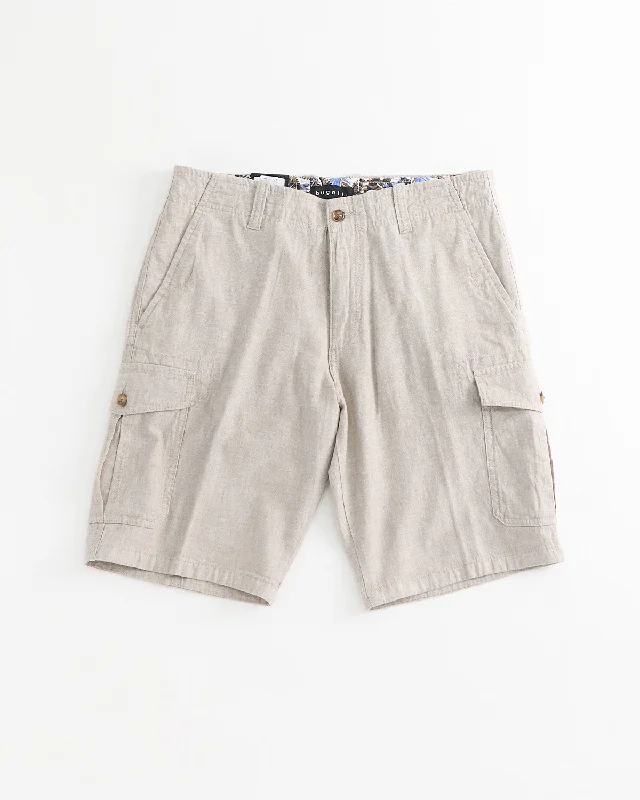 Casual Linen Cargo Shorts