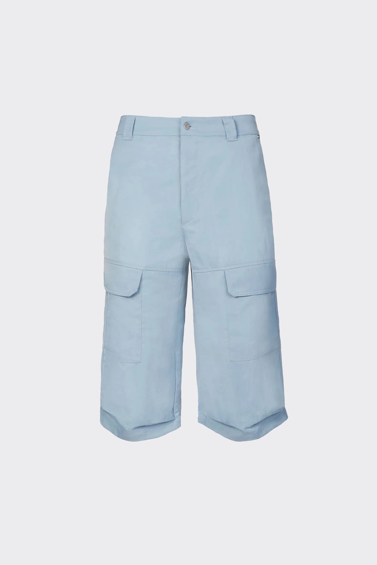 WIDE LEG CARGO SHORT | DUSTY BLUE