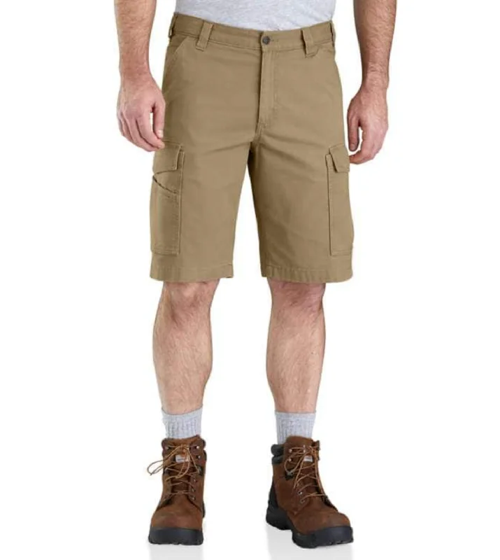 Carhartt Men's Rugged Flex® Relaxed Fit Canvas Cargo Work Short_Dark Khaki