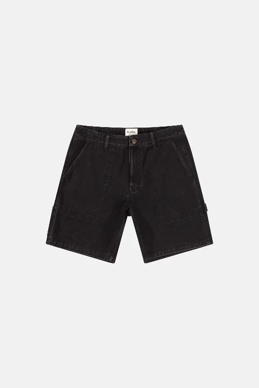 Carpenter Denim Short Worn Black