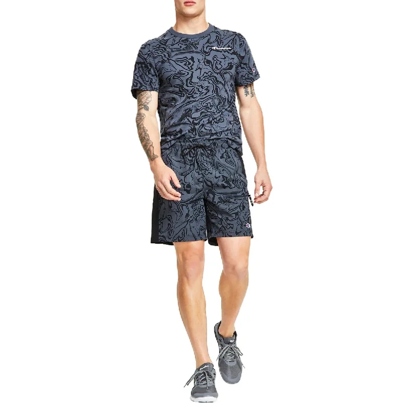 Champion Mens Printed Nylon Casual Shorts