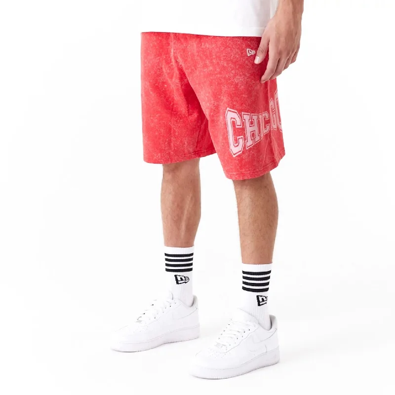 Chicago Bulls NBA Washed Red Shorts