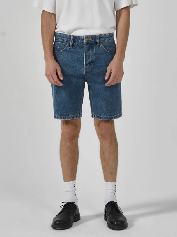 Chopped Hem Denim Short - Highway Blue