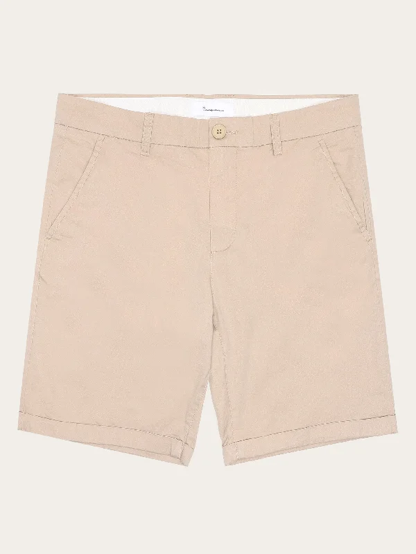 CHUCK regular chino poplin shorts - Light feather gray