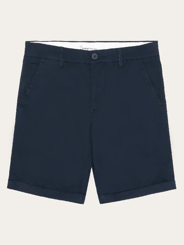 CHUCK regular chino poplin shorts - Total Eclipse