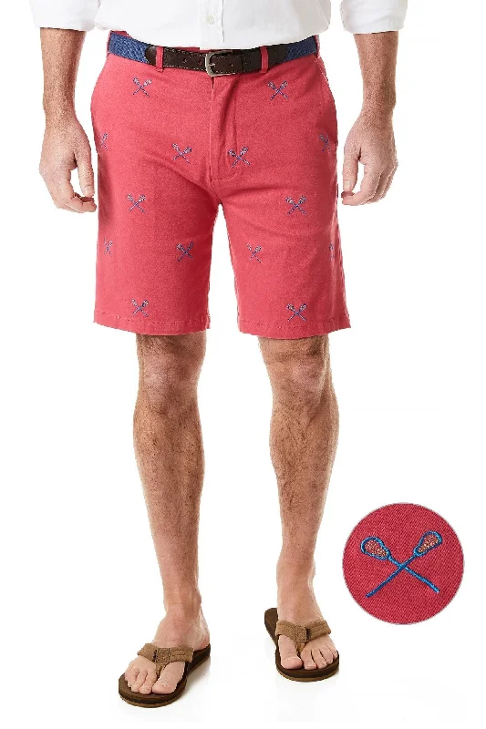 Cisco Short Stretch Twill Hurricane Red with Lacrosse