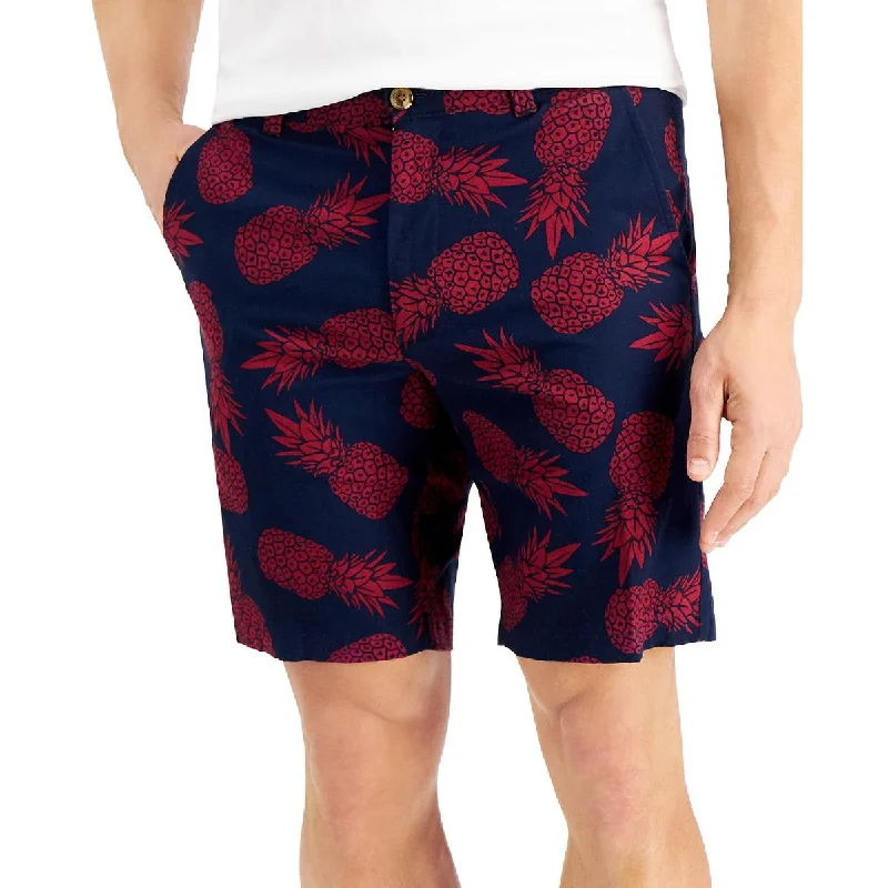 Club Room Mens   Knit Printed Casual Shorts