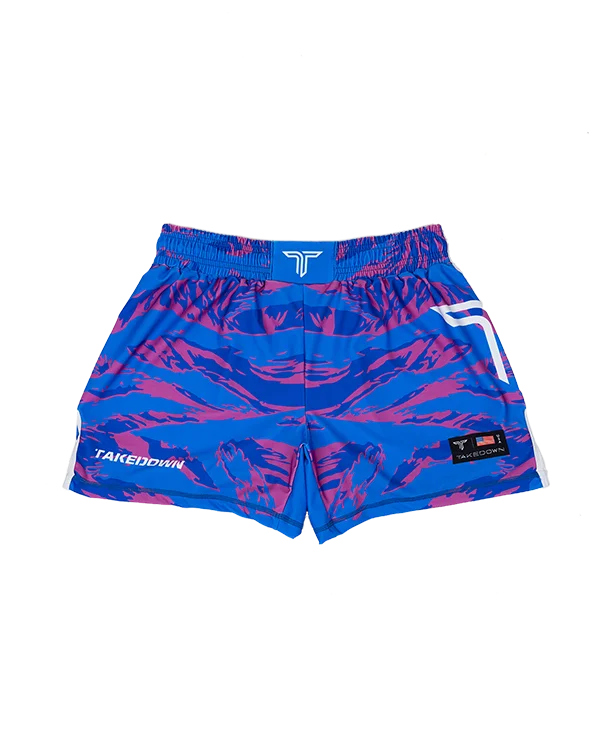 Cotton Candy Jungle Camo Women's Fight Shorts (3" Inseam)