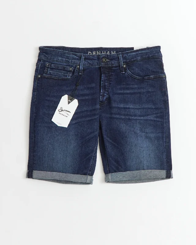 Razor Indigo Wash Jean Shorts