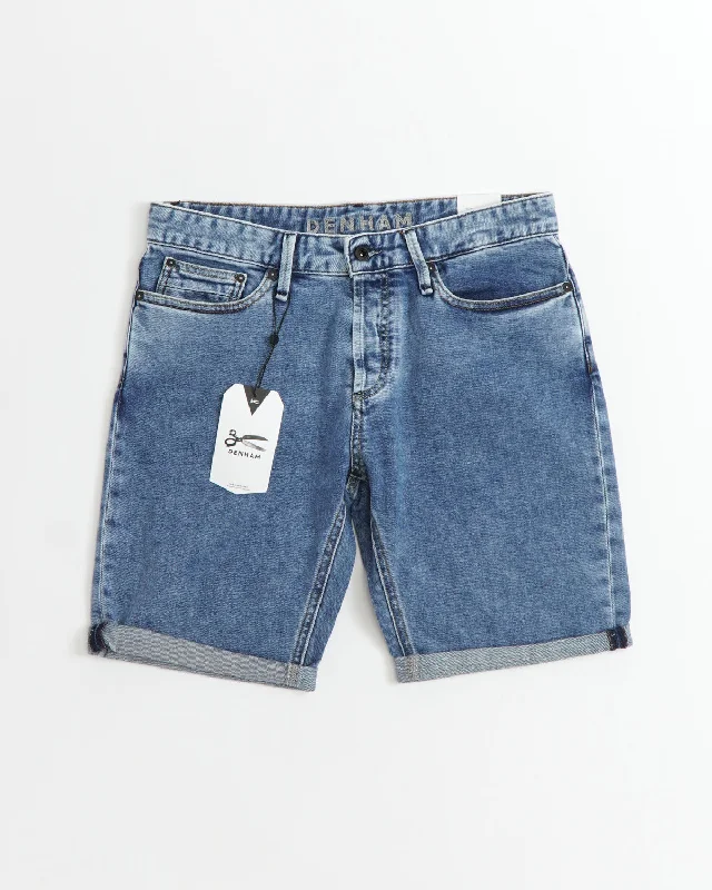 Razor Light Wash Jean Shorts