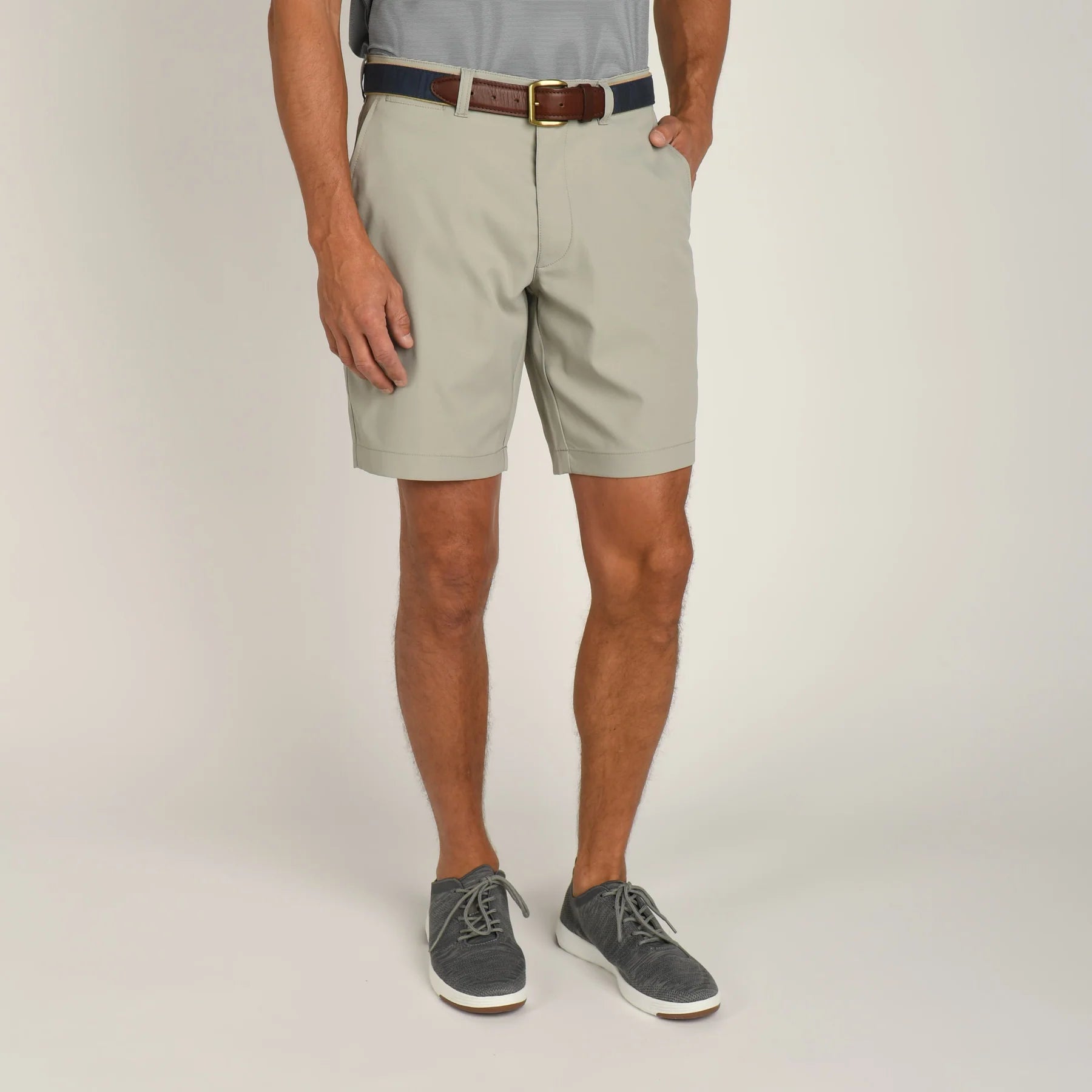 Duck Head 9" Long Drive Shorts - Gray