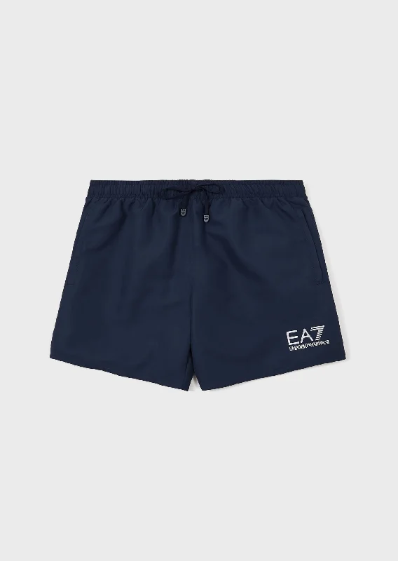 EA7 Emporio Armani Boxer Beachwear Swimming Shorts Navy