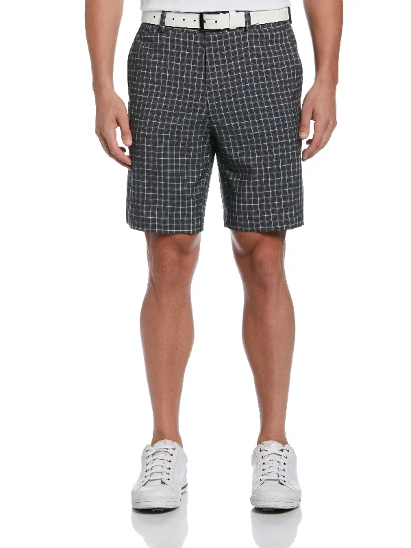 Men's Energy Plaid Print Golf Short with Active Waistband