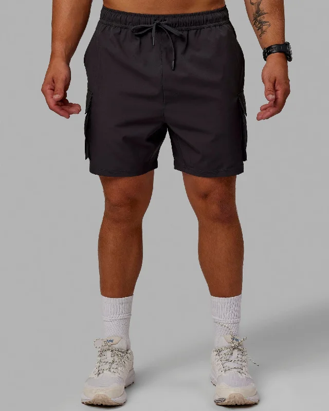 Energy Stretch 6" Performance Cargo Shorts - Pirate Black