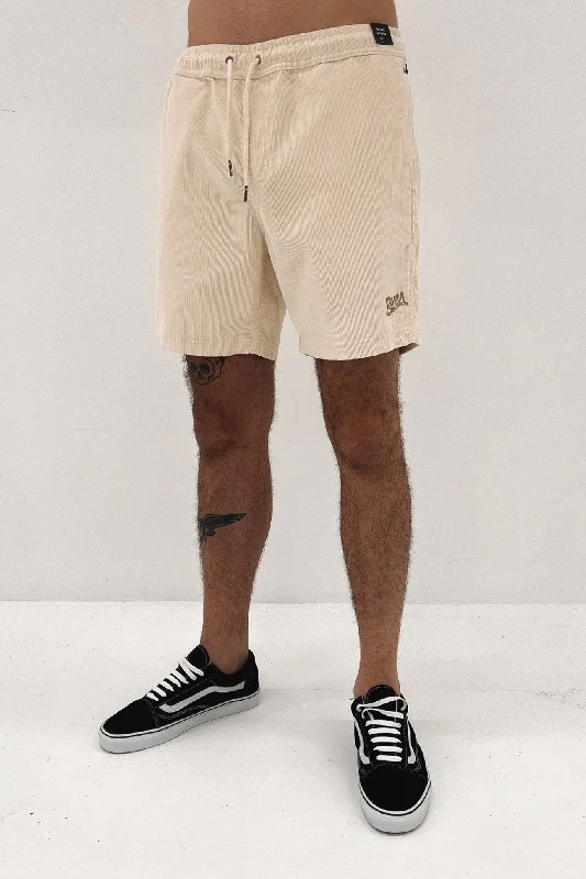 Escape Cord Elastic Logo Short Bleached