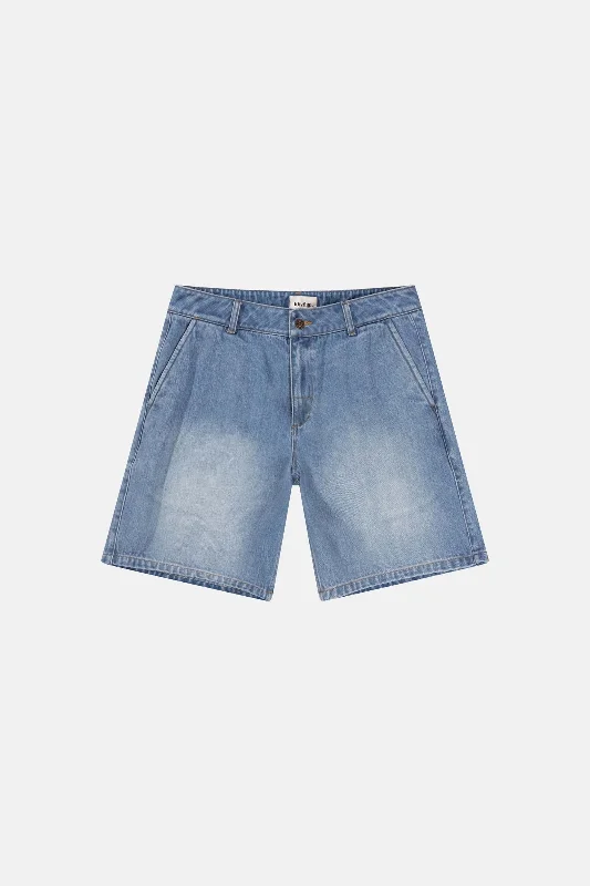 Essential Denim Short Worn Indigo