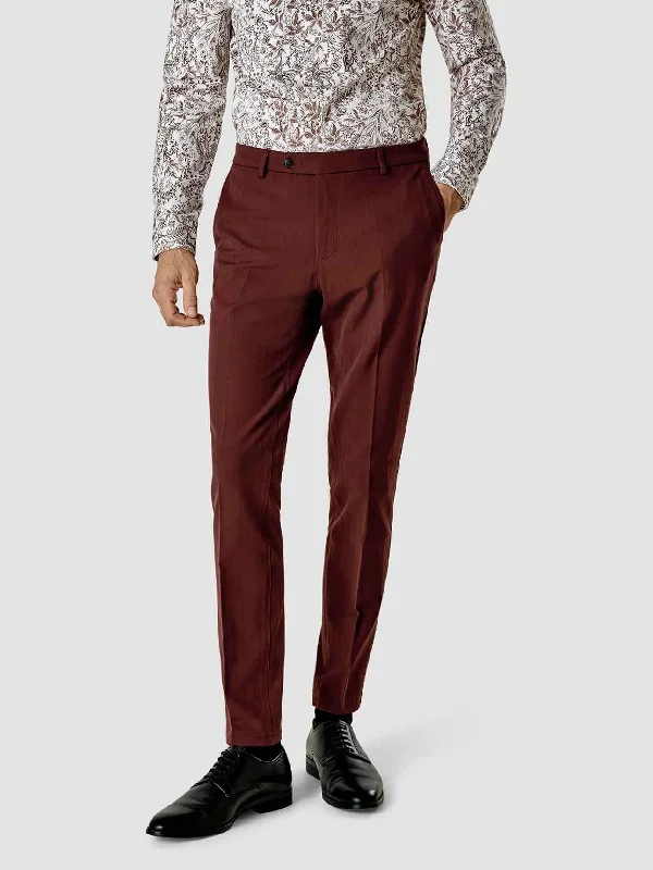 Essential Suit Pants Regular Mahogany