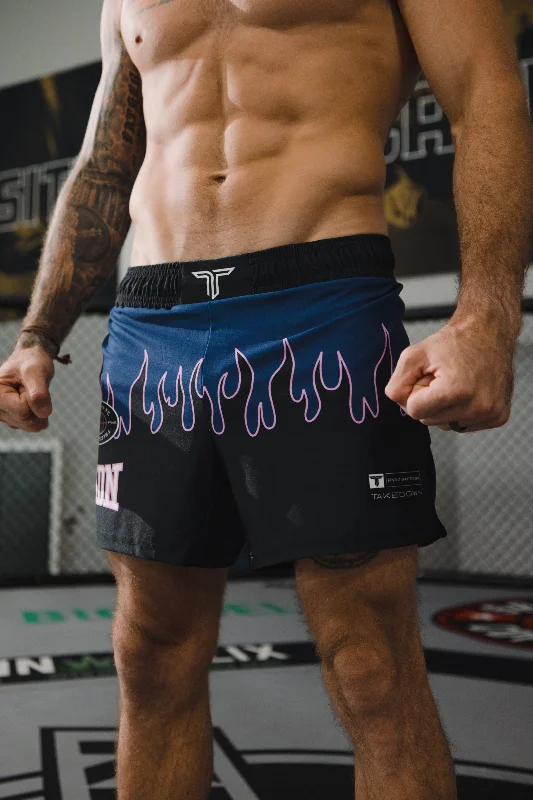 Fire FC Fight Shorts (5"&7“ Inseam) - Blue