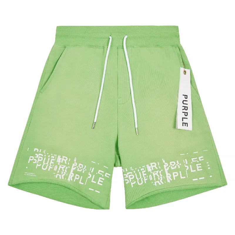 Glitch Sweatshort | Green