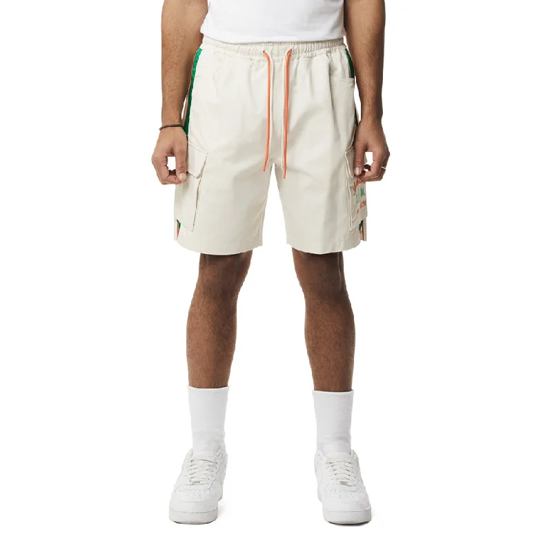 Graphic Twill Shorts - Chalk