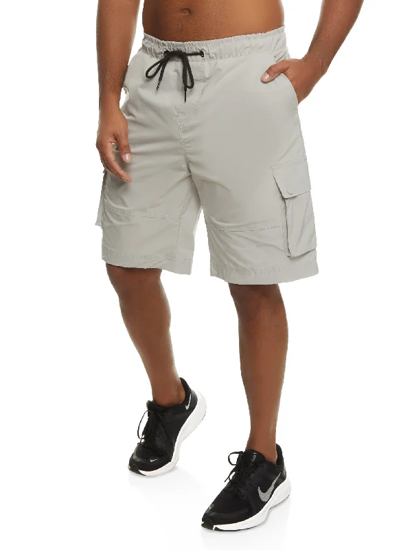 Mens Nylon Cargo Shorts