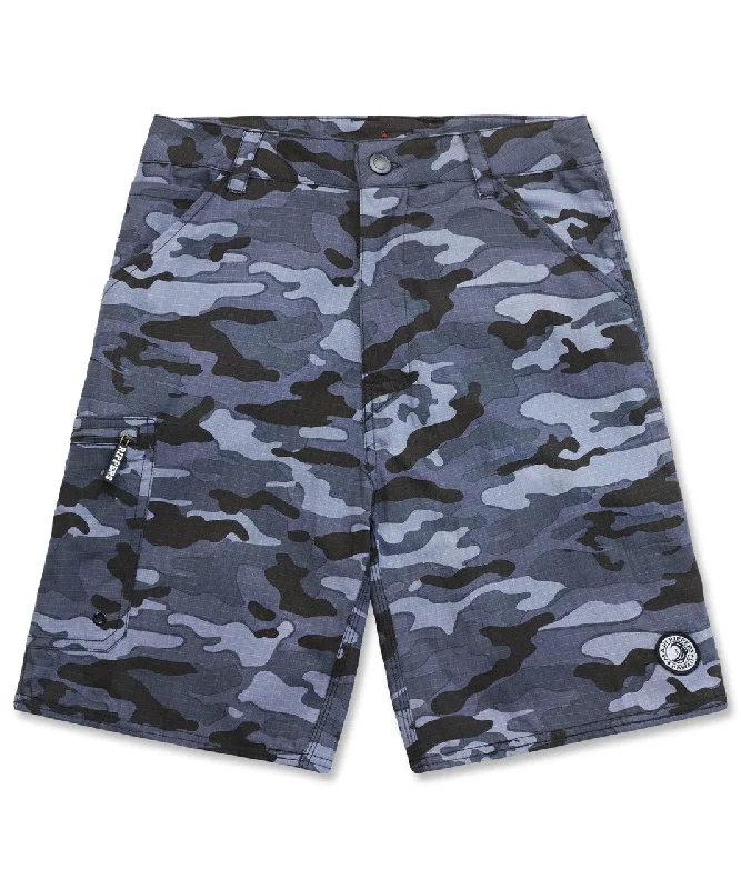 Grey Camo 21" Cargo Ripstop Walkshort