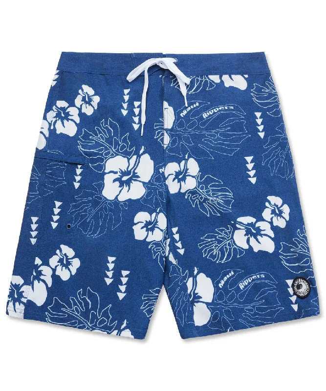 Hawaiian Floral 21" Stretch Boardshort