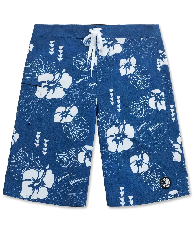 Hawaiian Floral Extra Long 24" Boardshort