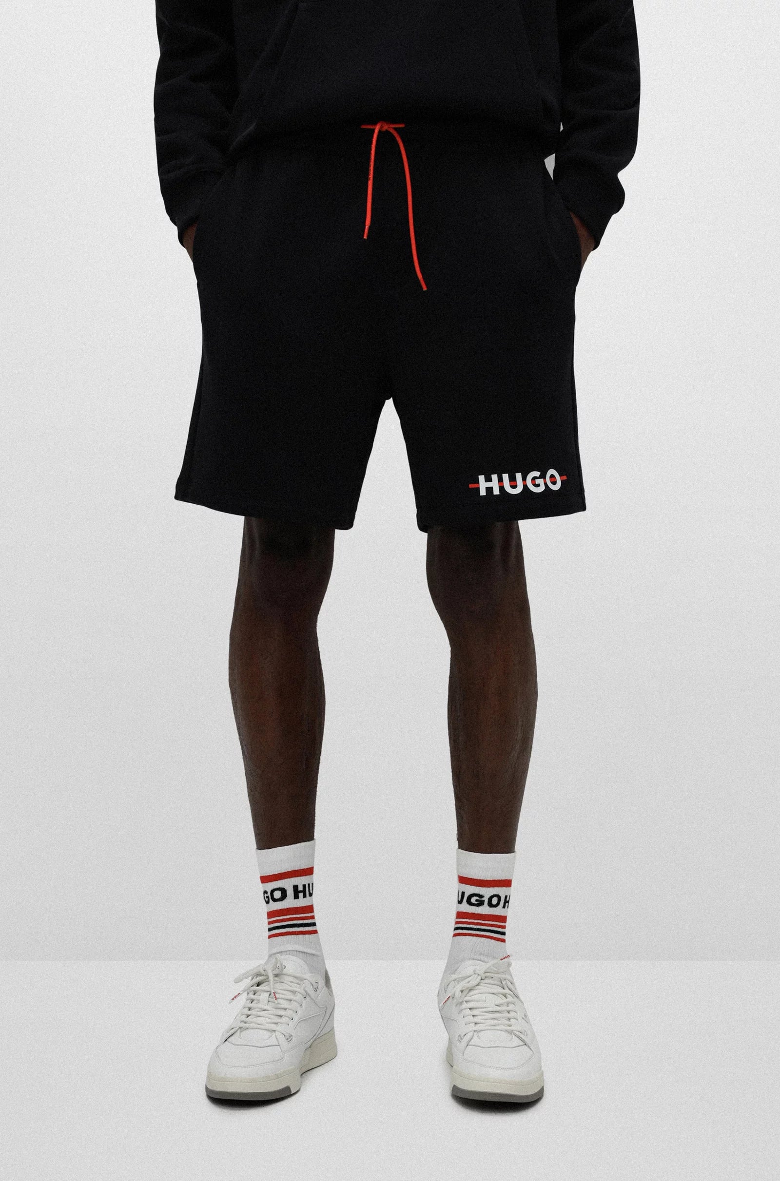 Hugo Boss Hugo Cotton Logo Short-Black