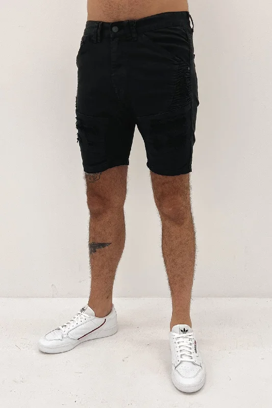 Hydra Denim Short Jet Black