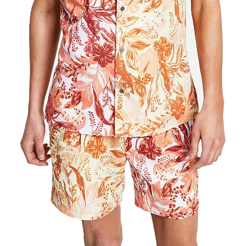 INC Mens Tropical Printed Casual Shorts